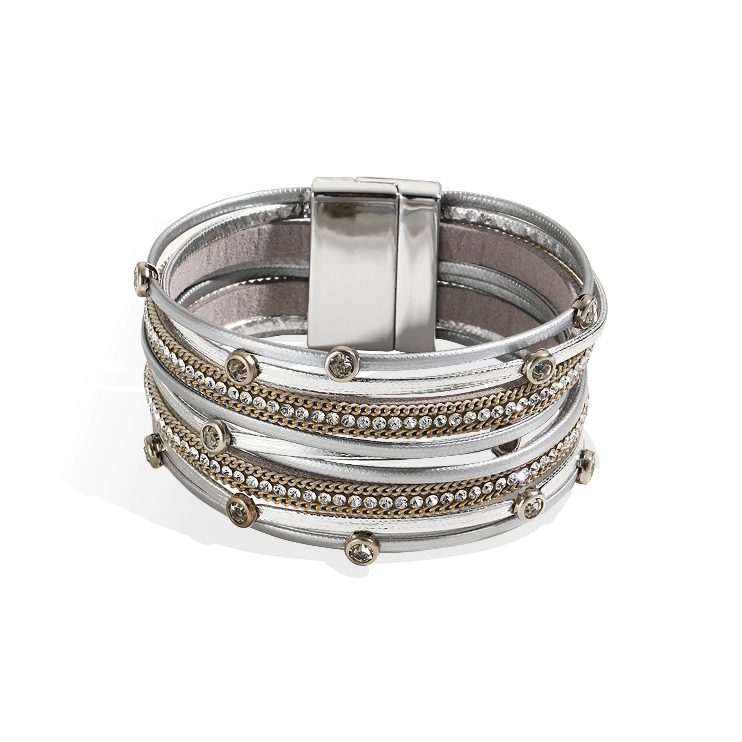 Bracelets for Women Leather Wrap Bracelets for Women Trendy Boho Jewelry Bangle Bracelets for Women Multilayer Stackable Bracelets for Women Crystal Bead Bracelets for Women Valentines Day Gifts